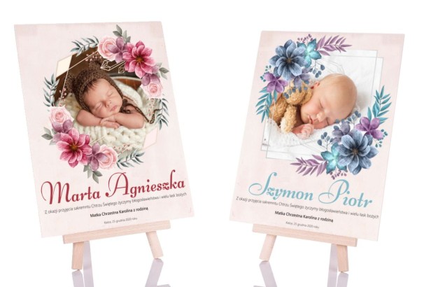 Pamiątkowa EKO ♻ statuetka A5 z okazji Chrztu Św. - prezent CHRZEST