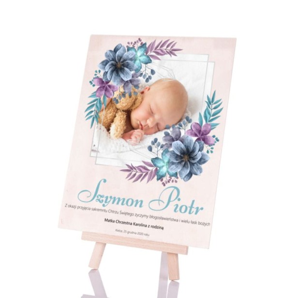 Pamiątkowa EKO ♻ statuetka A5 z okazji Chrztu Św. - prezent CHRZEST