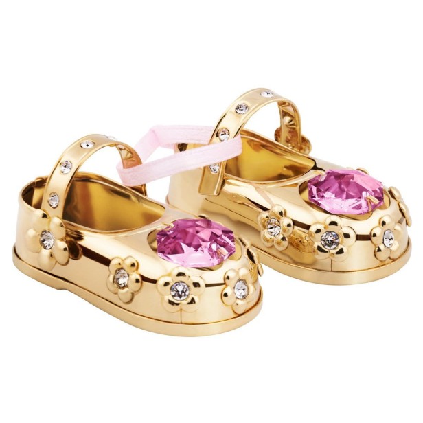 BUCIKI SWAROVSKI w eleganckim pudełeczku z dedykacją - GOLD ROSE