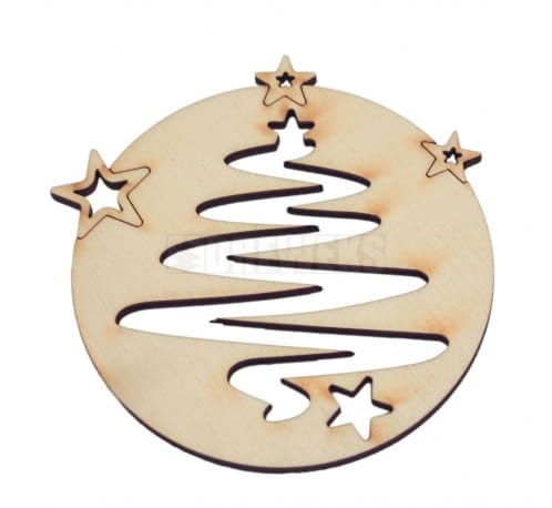 Bombka drewniana EKO♻ ozdoba choinkowa