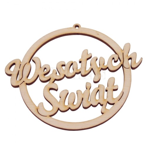 Bombka drewniana EKO♻ ozdoba choinkowa