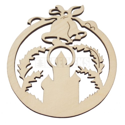 Bombka drewniana EKO♻ ozdoba choinkowa