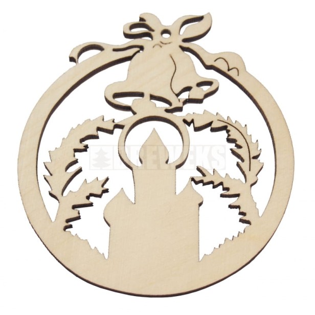 Bombka drewniana EKO♻ ozdoba choinkowa