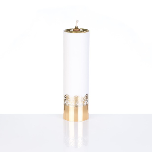 Świeca OLEJOWA liturgiczna z wkładem 22 cm