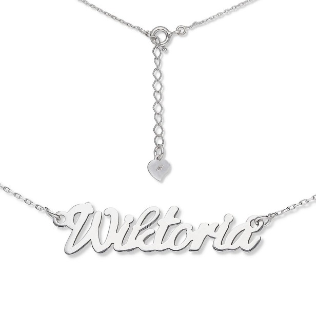 Wiktoria Naszyjnik srebrny AG CELEBRYTKA z imieniem