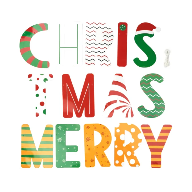 Baner MERRY CHRISTMAS Girlanda ozdobna Boże Narodzenie 300 cm