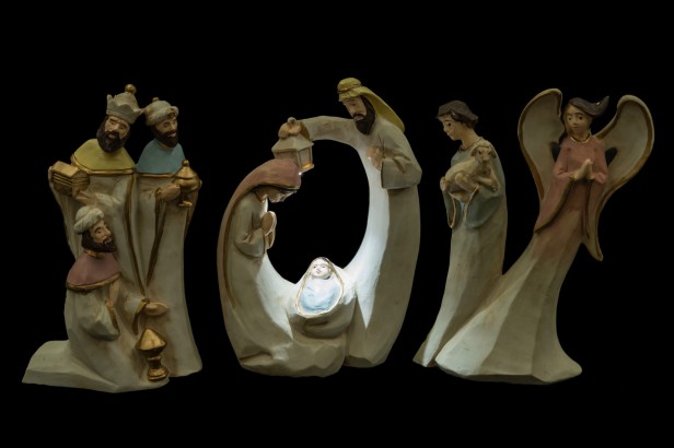 Szopka bożonarodzeniowa - świecąca