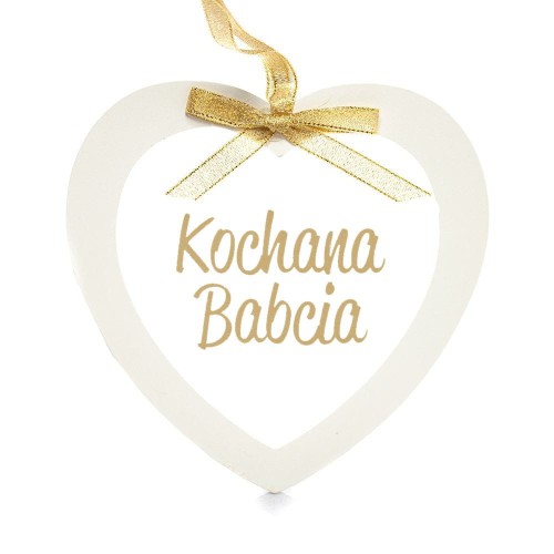 Serduszko szklane ZAWIESZKA dla babci i dziadka (