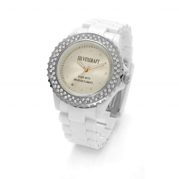 Zegarek z kryształkami Swarovski - upominek, prezent, pamiatka