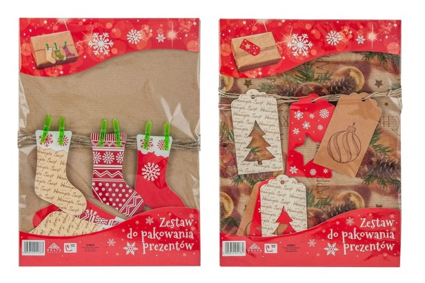 Świąteczny Zestaw do pakowania prezentów