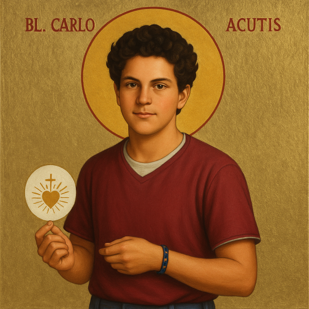 Błogosławiony Karol Acutis - Obrazek Religijny na granicie