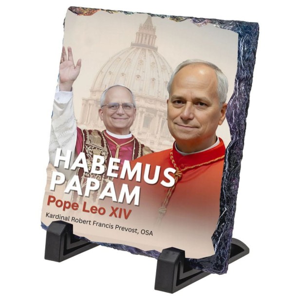 Papież LEON XIV Robert Pervost - Obrazek Religijny na granicie