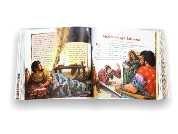 spojrzenie wewnątrz - Biblia w opowiadaniach – książka dla dzieci na każdy dzień roku, pamiątka Chrztu i Komunii