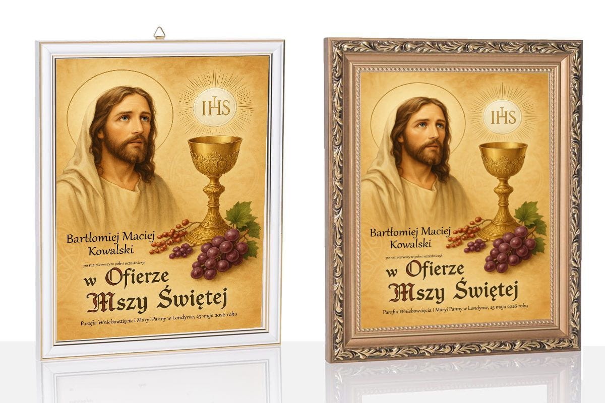 Linia Dotyk Sakrum™ – Obrazy Pamiątkowe z nadrukiem na szkle