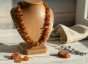 aranżacja Naszyjniki z bursztynu bałtyckiego, naturalny
