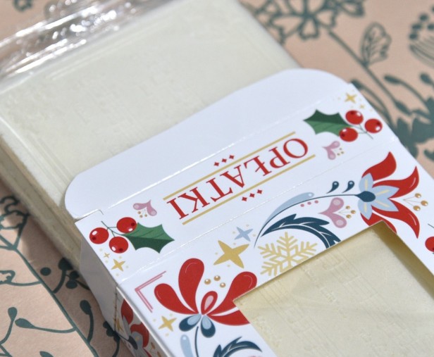 Opłatek Wigilijny – 10 Dużych Opłatków w Kartoniku (Edycja Świąteczna)