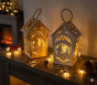aranżacja świetlna  Lampion Roratni Drewniany LED z Uchwytem – EKO Symbol Adwentu [kolorystyka do wyboru]