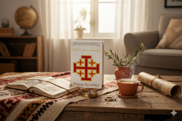 aranżacja Biblia Jerozolimska z nadrukiem UV – Edycja limitowana w twardej oprawie (Pismo Święte Starego i Nowego Testamentu)