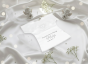 BIAŁY - Szatka na Chrzest PURE HEART z dżetami – personalizowana koszulka Chrztu Świętego