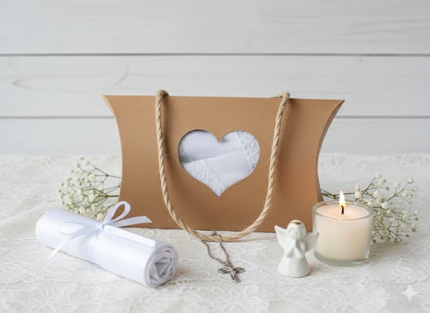 aranżacja Pudełeczko na szatkę – opakowanie pamiątkowe i prezentowe