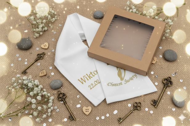 w zestawie z pudełkiem kraft