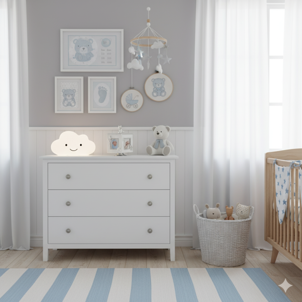 pokój dziecięcy aranżacja Szkatułka pozytywka obrotowa na zdjęcia | Linia BAMBINO® – Pamiątka Chrztu, Roczku i Urodzin