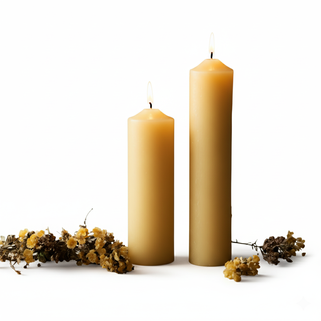 Gromnice z wosku pszczelego (naturalne)