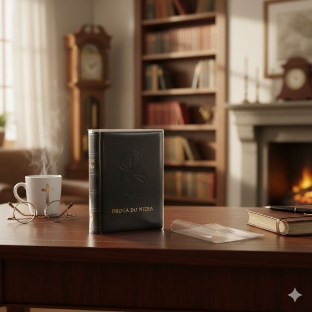 aranzacja Modlitewnik Droga do Nieba CZARNY w zestawie z okładką – klasyka i trwałość