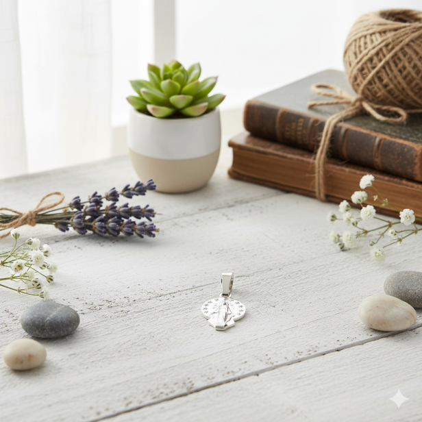 Medalik srebrny, AG925 - Medalik srebrny - Matki Bożej Niepokalanej Cudowny Medalik - 1,0g