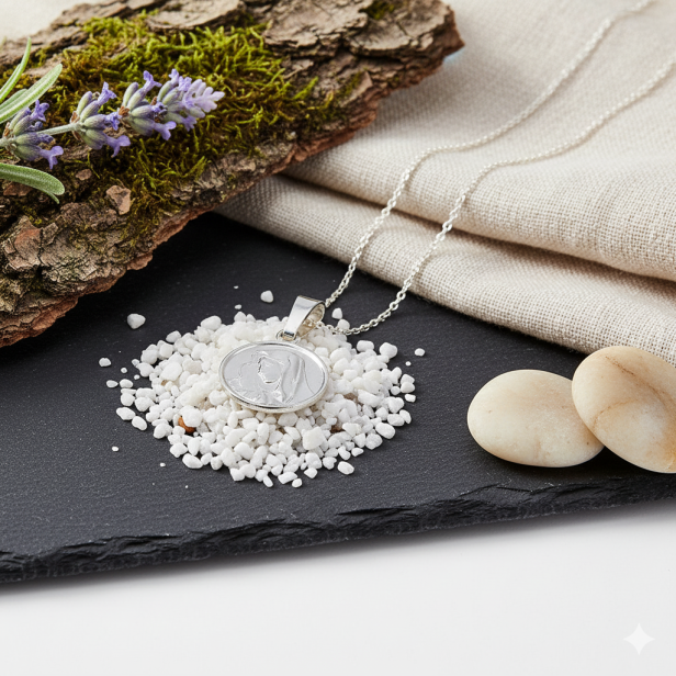 Medalik srebrny pr. 925 – Matka Boska Bolesna 1,1 g