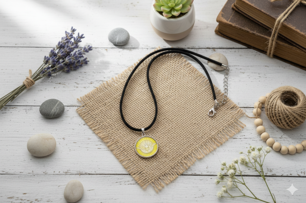 Medalik srebrny, AG925 - wizerunek Ducha Świętego i Akt Strzelisty na rzemyku