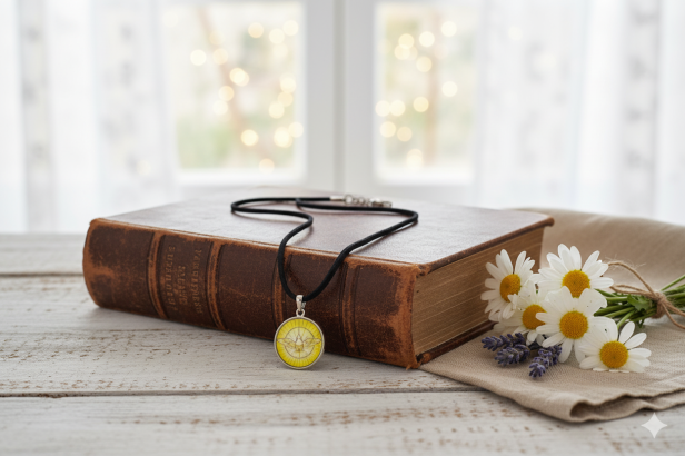 Medalik srebrny, AG925 - wizerunek Ducha Świętego i Akt Strzelisty na rzemyku