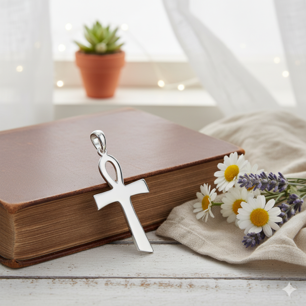 Krzyż Ankh, pr. 925 – srebrna zawieszka Klucz Życia 3,5 g