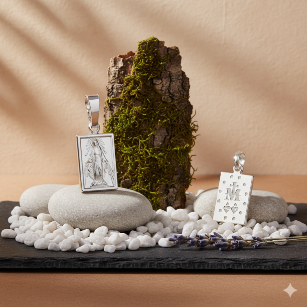 Medalik srebrny, AG925 - M.B Niepokalana CUDOWNY MEDALIK 1,2 g