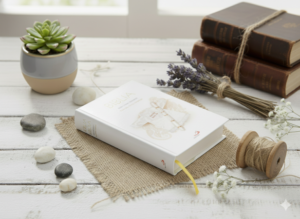 Biblia – Pamiątka Chrztu Świętego z dedykacją i miejscem na wpisy, Biblia Paulistów