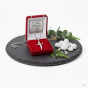 Srebrny krzyżyk CROSS z łańcuszkiem Pancerka pr. 925 – Personalizowana pamiątka wiary i siły ducha
