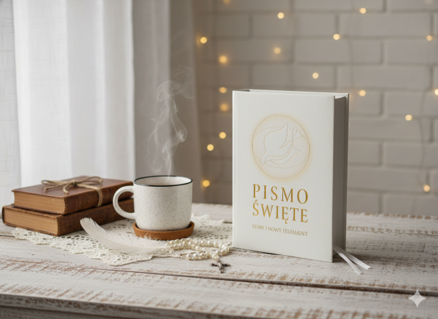 Pismo Święte Starego i Nowego Testamentu B6 – białe, Biblia Poznańska, Wydawnictwo Święty Wojciech