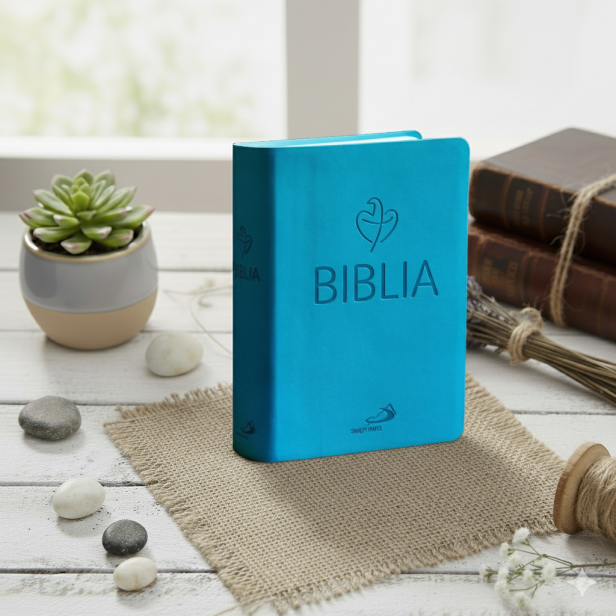 w aranżacji Biblia Tabor FLEX – turkusowa, mała i podręczna, Biblia Paulistów w nowym tłumaczeniu
