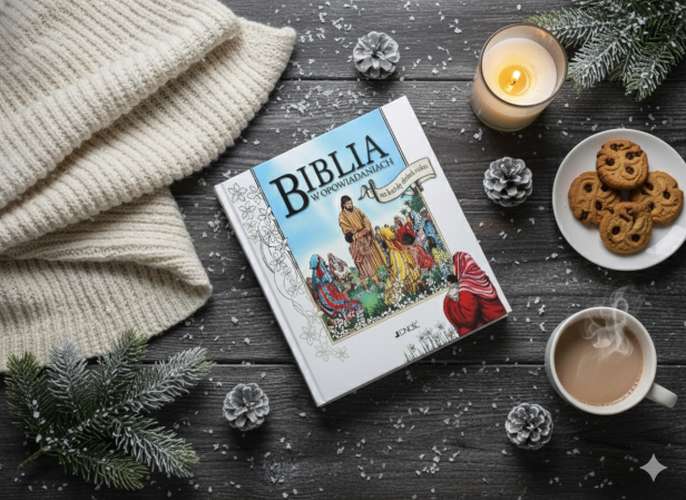 Biblia w opowiadaniach – książka dla dzieci na każdy dzień roku, pamiątka Chrztu i Komunii