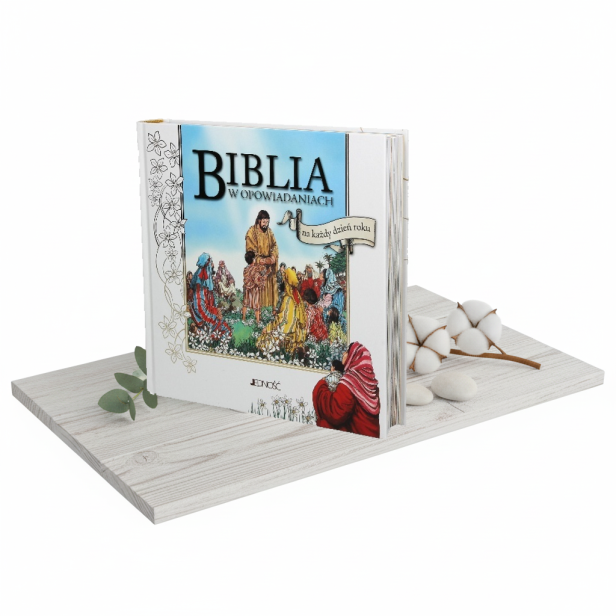 Biblia w opowiadaniach – książka dla dzieci na każdy dzień roku, pamiątka Chrztu i Komunii