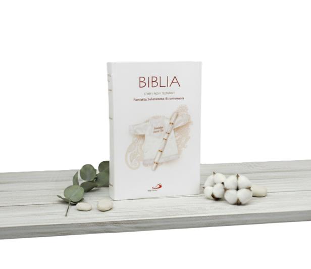 Biblia – Pamiątka Chrztu Świętego z dedykacją i miejscem na wpisy, Biblia Paulistów