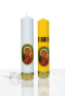 Świeca ołtarzowa Matki Bożej Częstochowskiej – biała lub żółta, Ø 75 mm, wys. 30 cm