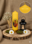 ŻÓŁTA Świeca ołtarzowa Matki Bożej Częstochowskiej – biała lub żółta, Ø 50 mm, wys. 16 cm