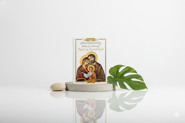 Święta Rodzina - projekt - Biblia Jerozolimska z nadrukiem UV – Edycja limitowana w twardej oprawie (Pismo Święte Starego i Nowego Testamentu)