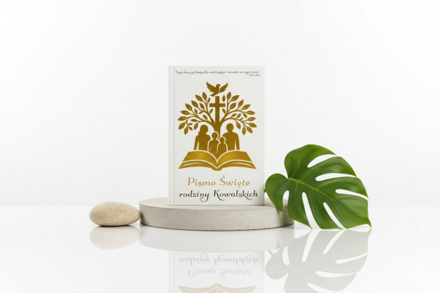 projekt Drzewo Życia Rodziny - Biblia Tysiąclecia – format oazowy z nadrukiem UV | Pismo Święte Starego i Nowego Testamentu | Prezent religijny w twardej oprawie