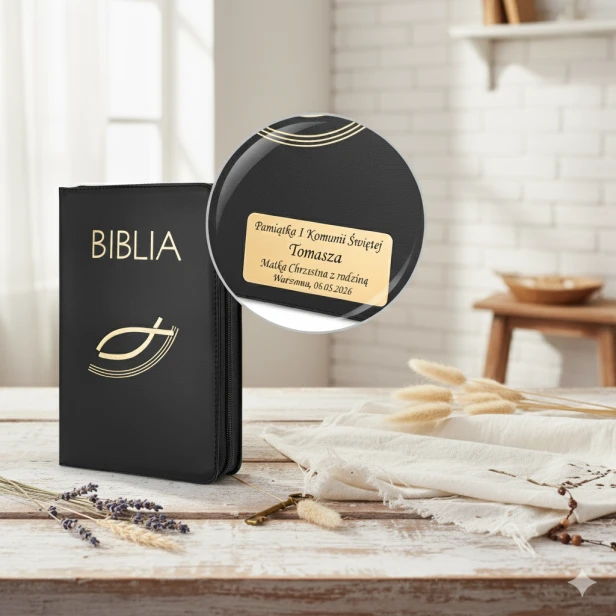 Czarna Biblia Paulistów w etui z zamkiem – prezent z opcją graweru