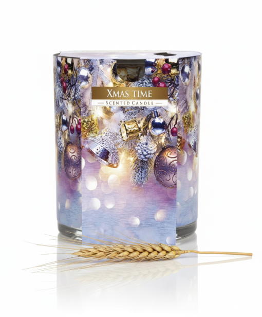 Świeca zapachowa ŚWIĄTECZNY CZAS – aromat spokoju i rodzinnego ciepła