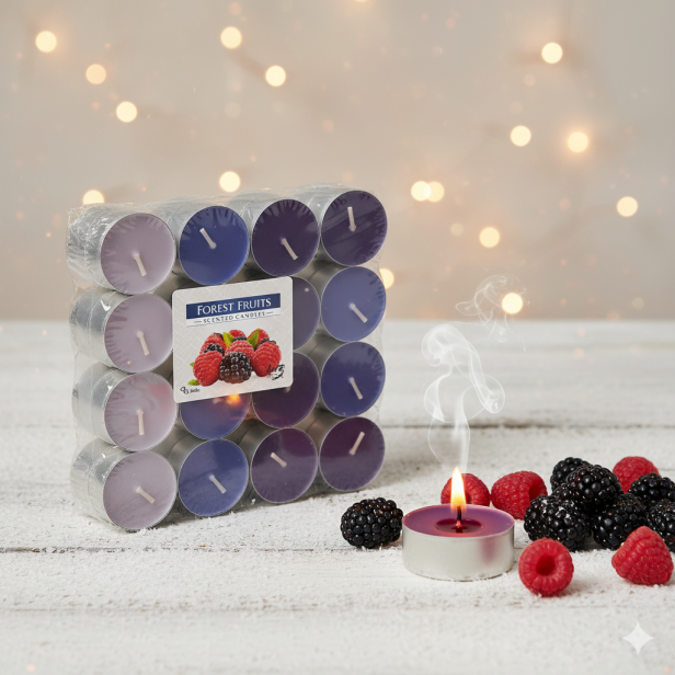 Podgrzewacze zapachowe OWOCE LEŚNE FOREST FRUIT – 30 tealightów o aromacie natury i słodyczy