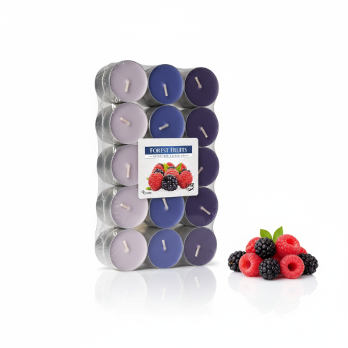 Podgrzewacze zapachowe Owoce Leśne Forest Fruit – zestaw 30 świeczek tealight