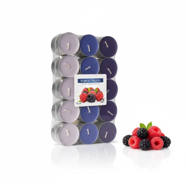 Podgrzewacze zapachowe Owoce Leśne Forest Fruit – zestaw 30 świeczek tealight